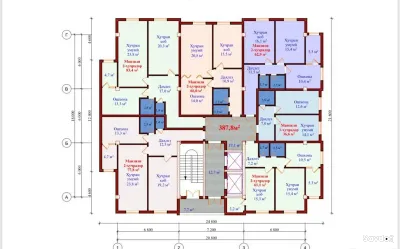 2-комн. квартира, 5 этаж, 61 м², .Рудаки