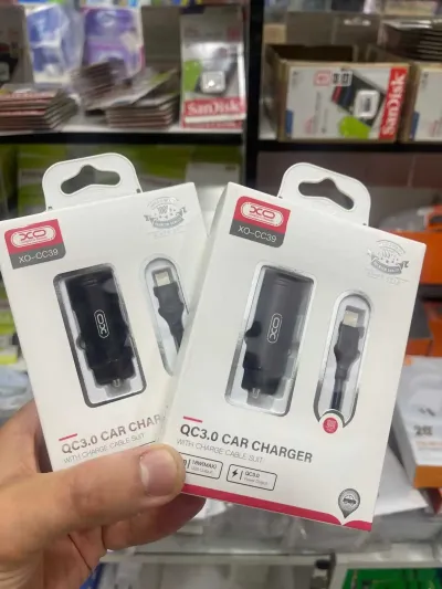 Автомобильное зарядное устройство XO CC39 QC3.0 1USB 18W Type-C black