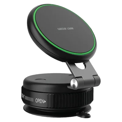 Автомобильный держатель Green Lion GX-41  Magsafe Suction Phone Holder черный