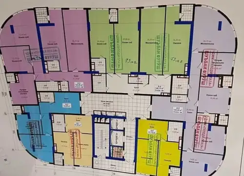 1-комн. квартира, 6 этаж, 74 м², Сино