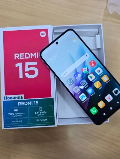Xiaomi Redmi 15 8/256Gb black 7000Мач