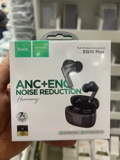 Беспроводные наушники TWS Hoco EQ10 Plus Harmony ANC+ENC, черные