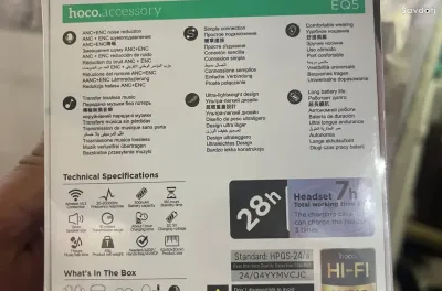 Беспроводные наушники Hoco EQ5 ANC+ENC