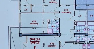 3-комн. квартира, 17 этаж, 147 м², Исмоили Сомони, Шох палас
