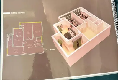 3-комн. квартира, 8 этаж, 110 м²
