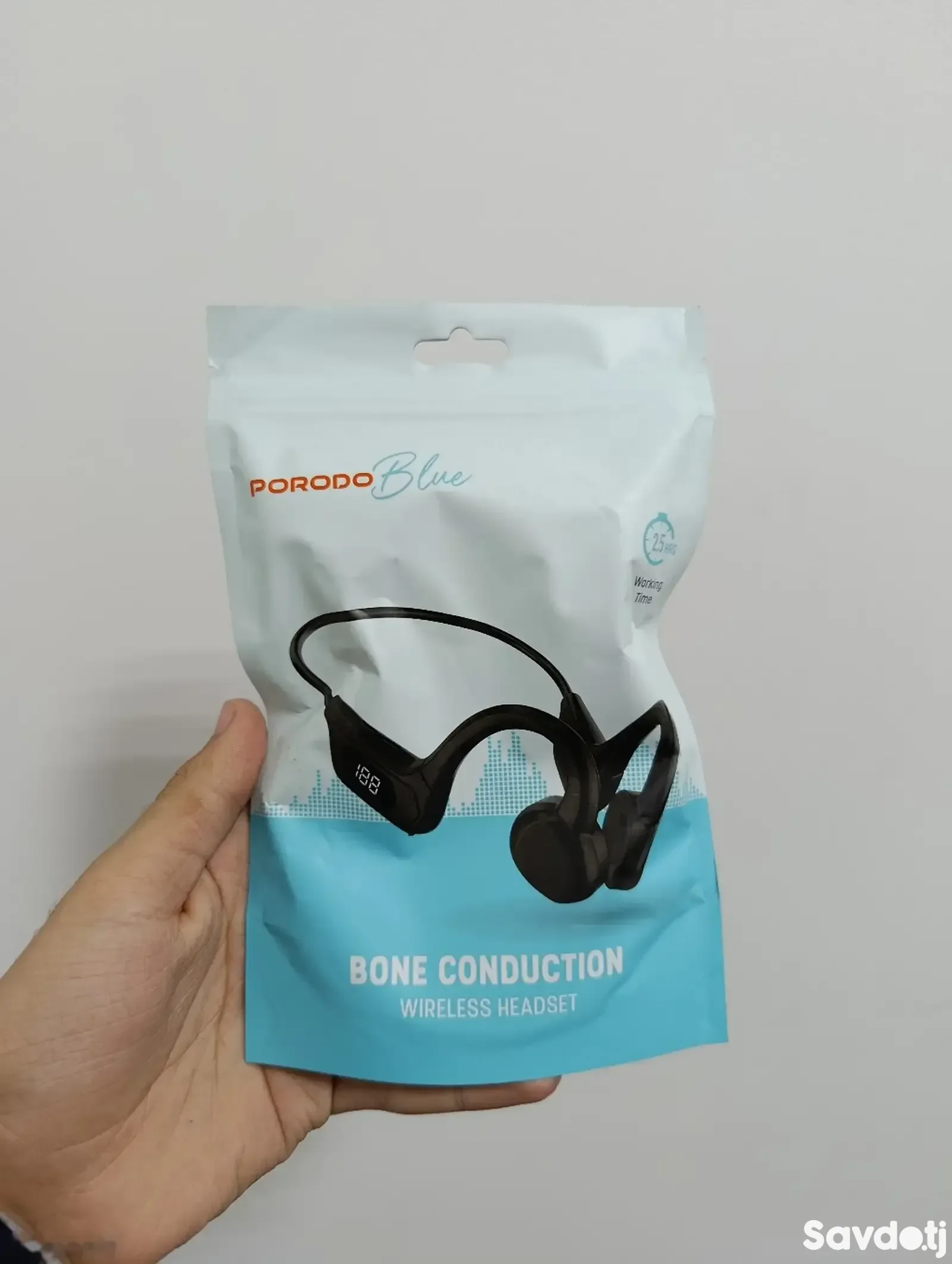 Беспроводные наушники Porodo Blue Bone Conduction Wireless Headset