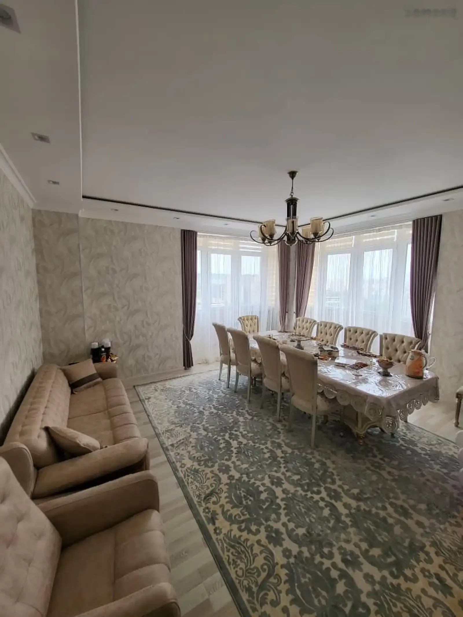 3-комн. квартира, 17 этаж, 140м², Бофанда