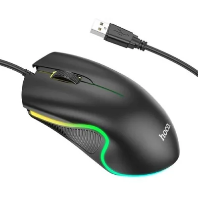 Игровая проводная мышь Hoco GM19, черный