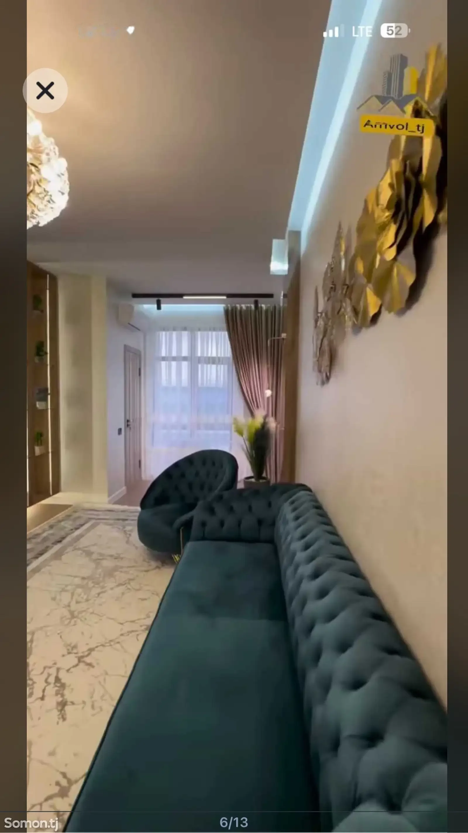 2-комн. квартира, 7 этаж, 70м², Голубой экран