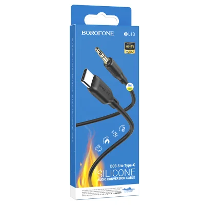 Аудио кабель BOROFONE BL18 AUX Jack 3,5 - Type-C