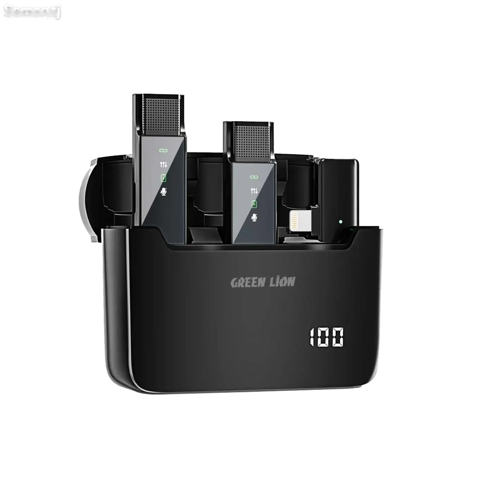 Беспроводной микрофон Green Lion 2 IN 1 Microphone Digital Display черный