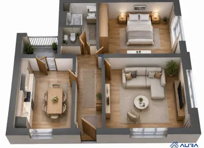 2-комн. квартира, 9 этаж, 50 м², Сомони