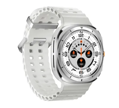 Умные часы Porodo Amoled 1 43 Smart Watch Silver Dial with 34mm White Ocean Ban