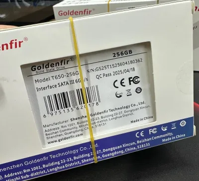 SSD накопитель 256GB Goldenfir 2.5