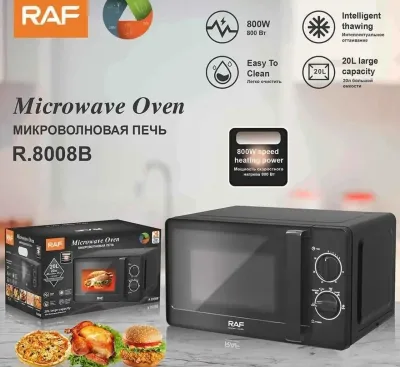 Микроволновая печь 20Л, черно-белый r.8008 w