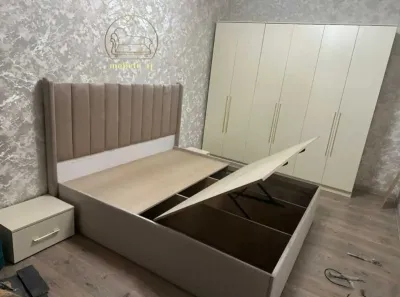 Кровать двуспальная с медицинским матрасом