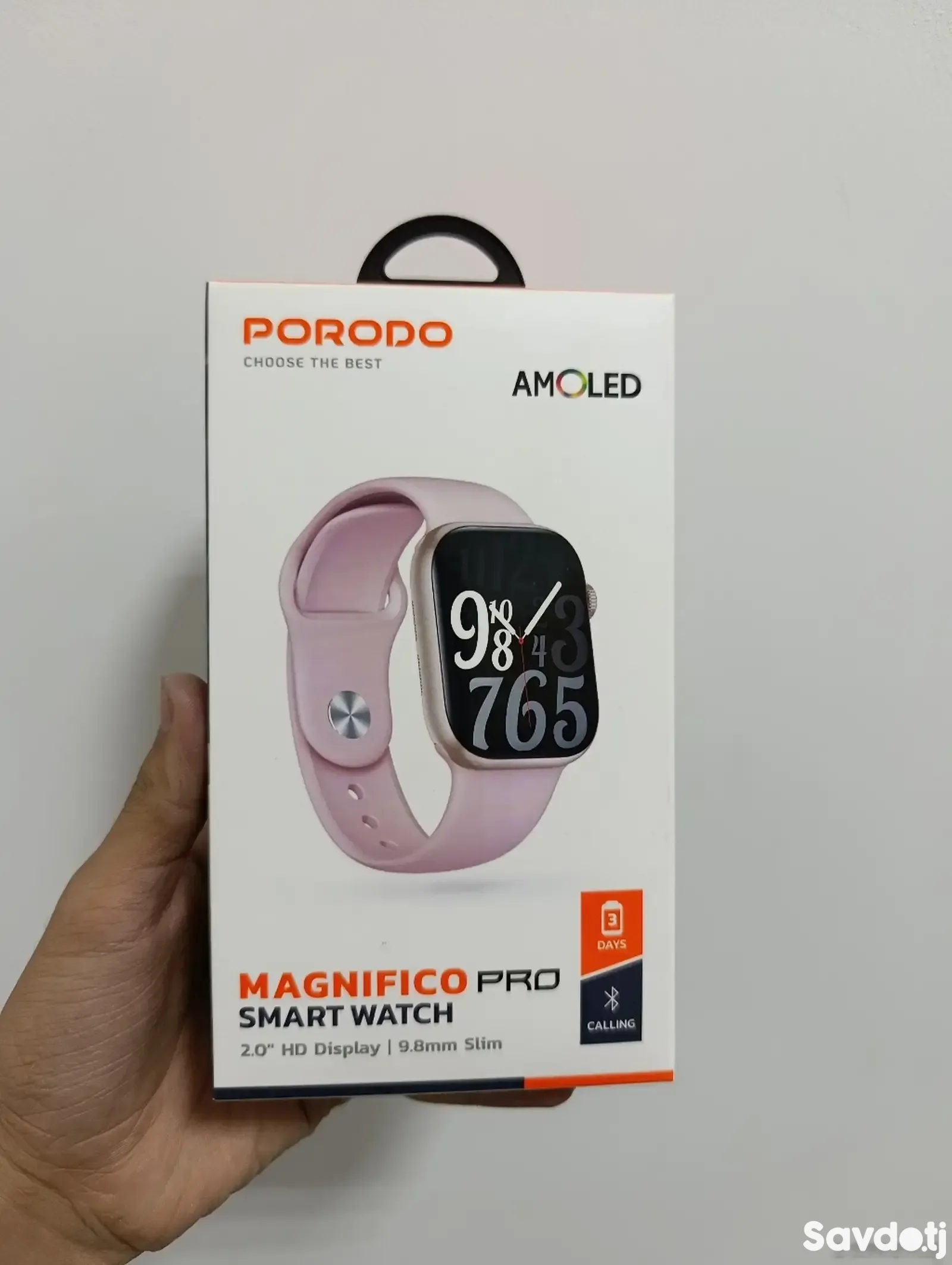 Умные часы Porodo Magnifico Amoled Smart Watch Pro золотистый
