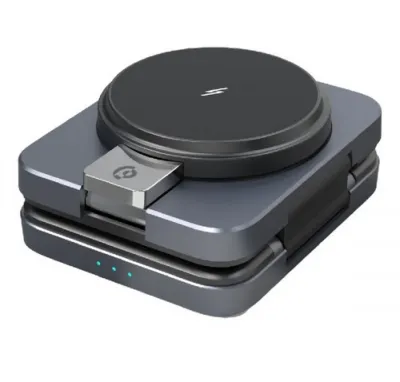 Зарядная станция Powerology Qi2-15W Magsafe iPH15 Multi-Device