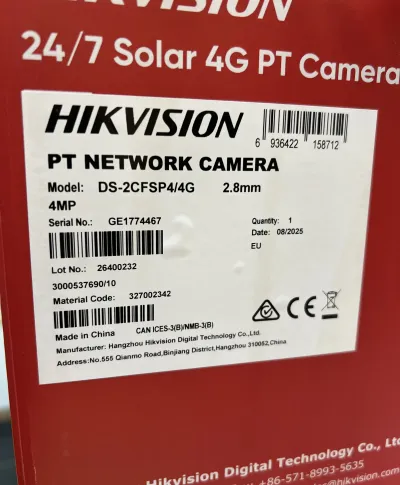 Камера солнечная Hikvision DS-2CFSP4/4G 2.8mm