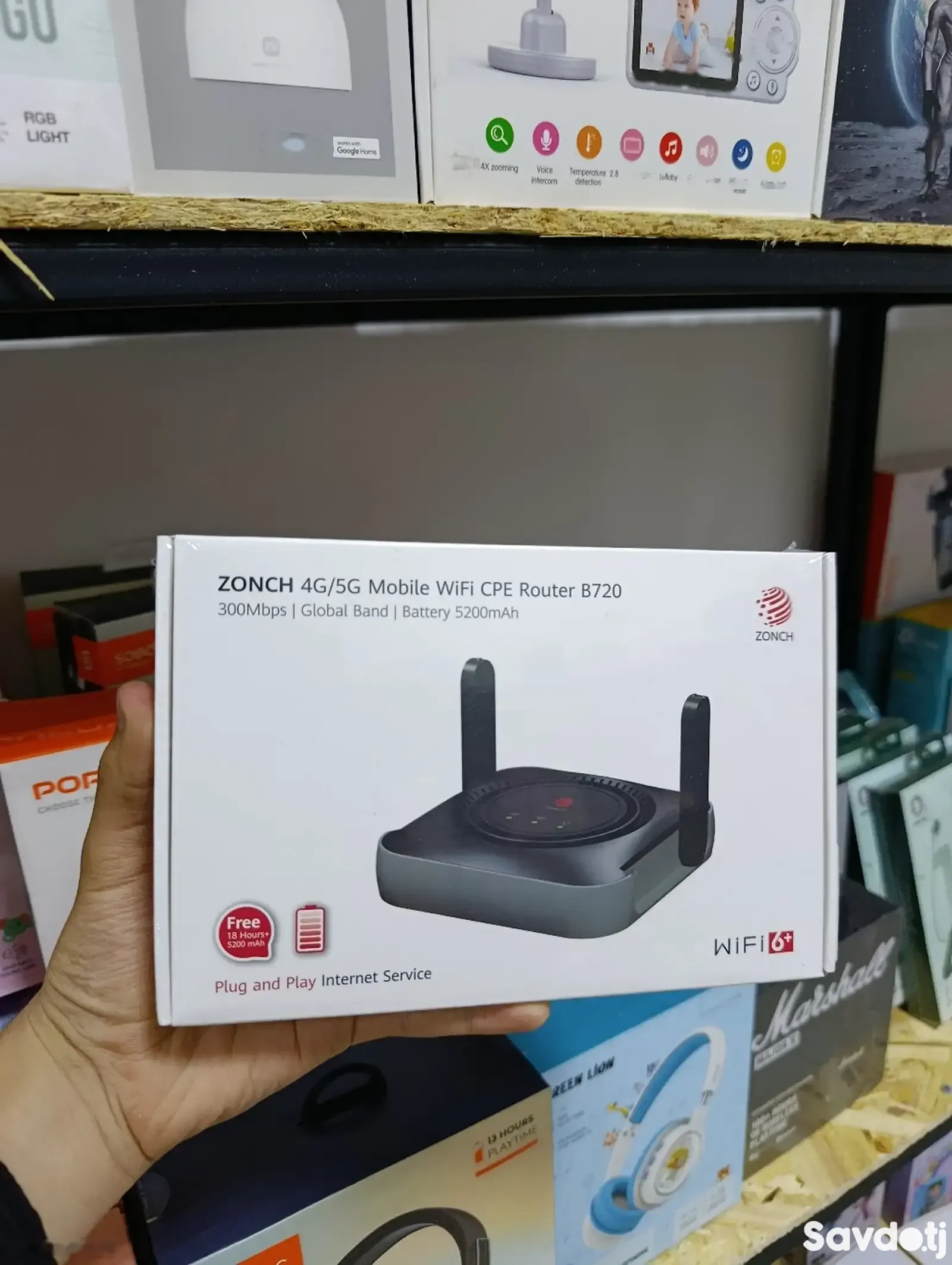 Wi-Fi роутер Zonch 4G/5G Wi-FI Cpe Router B720 5200mAh