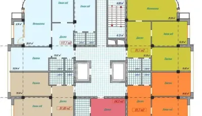 3-комн. квартира, 13 этаж, 91 м², И Сомони