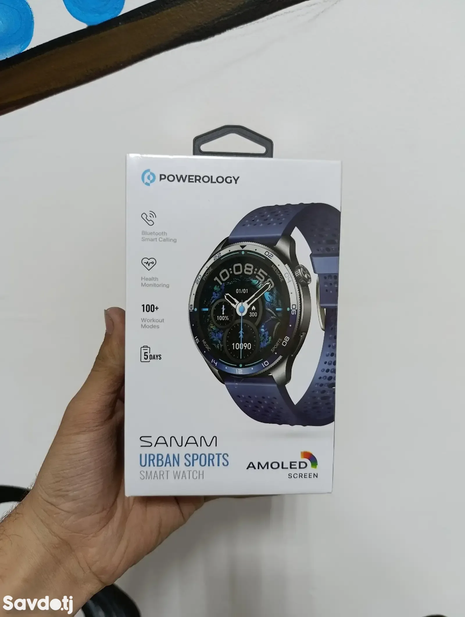 Умные часы Powerology Sanam Urban Sports Smart Watch синий