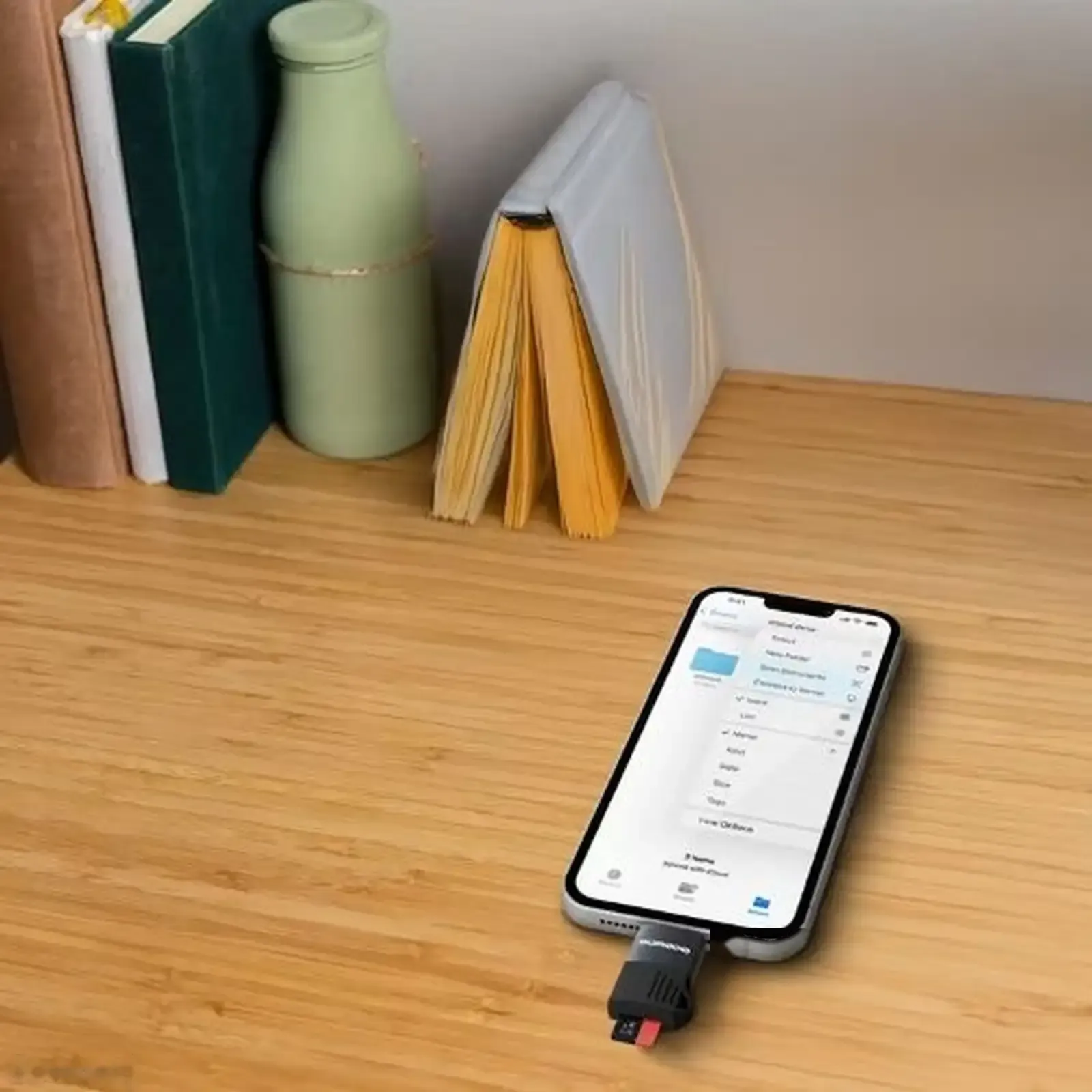 Переходник Porodo USB-C OTG TF Card Reader