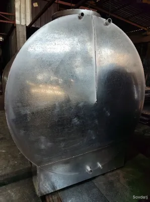 Бочка из оцинкованный стали 5000л