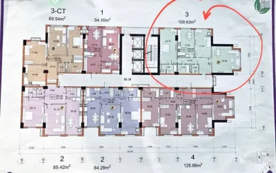 3-комн. квартира, 7 этаж, 109 м², Шохмансур