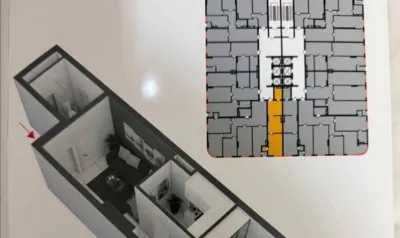 1-комн. квартира, 4 этаж, 46 м², Сино