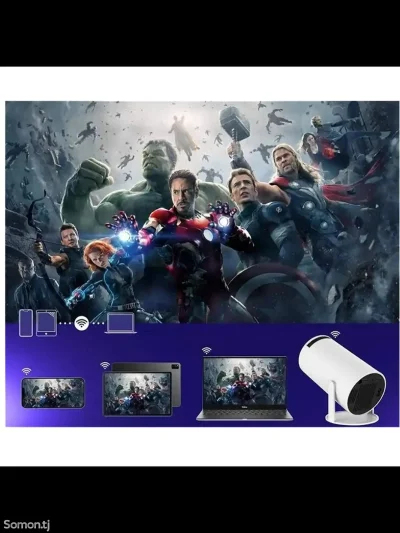 Домашний проектор 4K Full HD Bluetooth Wi-Fi 1280x720