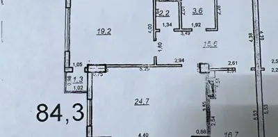 2-комн. квартира, 7 этаж, 84 м², Сомони