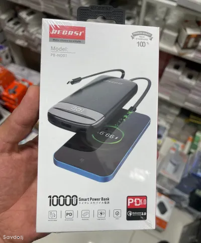 Портативный внешний аккумулятор REGRSI RE-PB-N001, 10.000 mAh