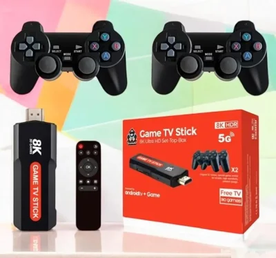 Игровая приставка для телевизора UKC Game TV Stick X2 Plus 64Gb консоль з двома — миниатюра 6