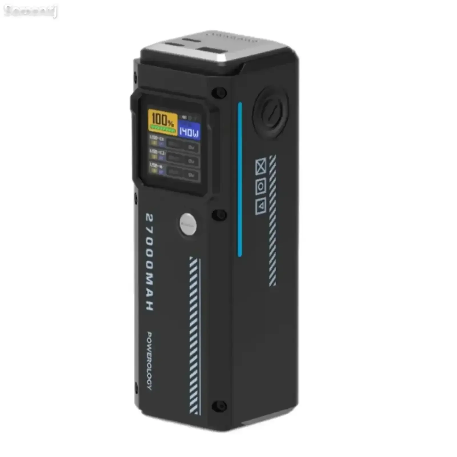 Внешний аккумулятор Powerology 27000mAh Smart Display Power Bank 140W