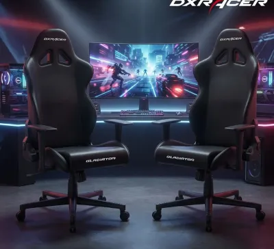 Игровое кресло DXRacer Gladiator G Series Black