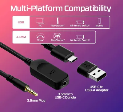 Проводная игровая гарнитура ПК PS5 Xbox Series HyperX Cloud III