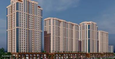 1-комн. квартира, 22 этаж, 69 м², Корвон
