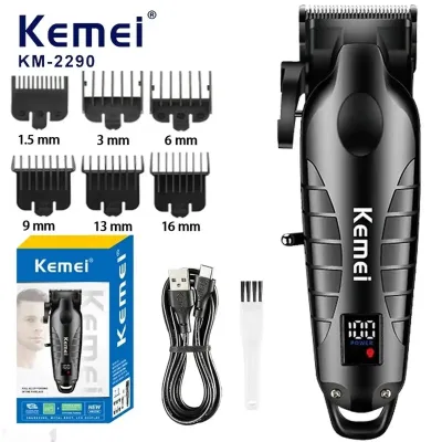 Профессиональная беспроводная машинка для стрижки волос Kemei