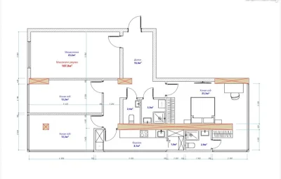 4-комн. квартира, 9 этаж, 107 м², Исмоили Сомони Славянский