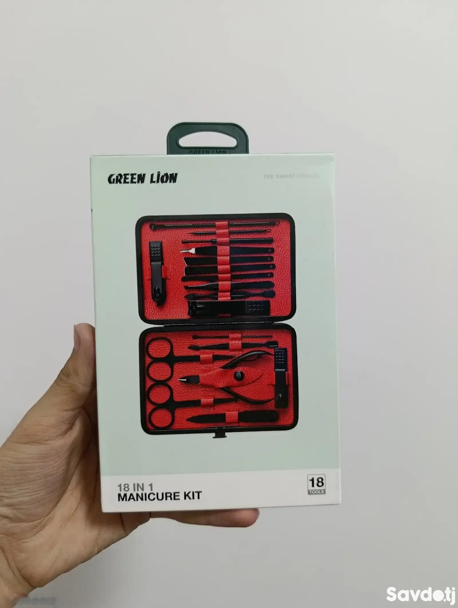 Набор для маникюра Green Lion 18 in 1 Manicure Travel Cutter черный