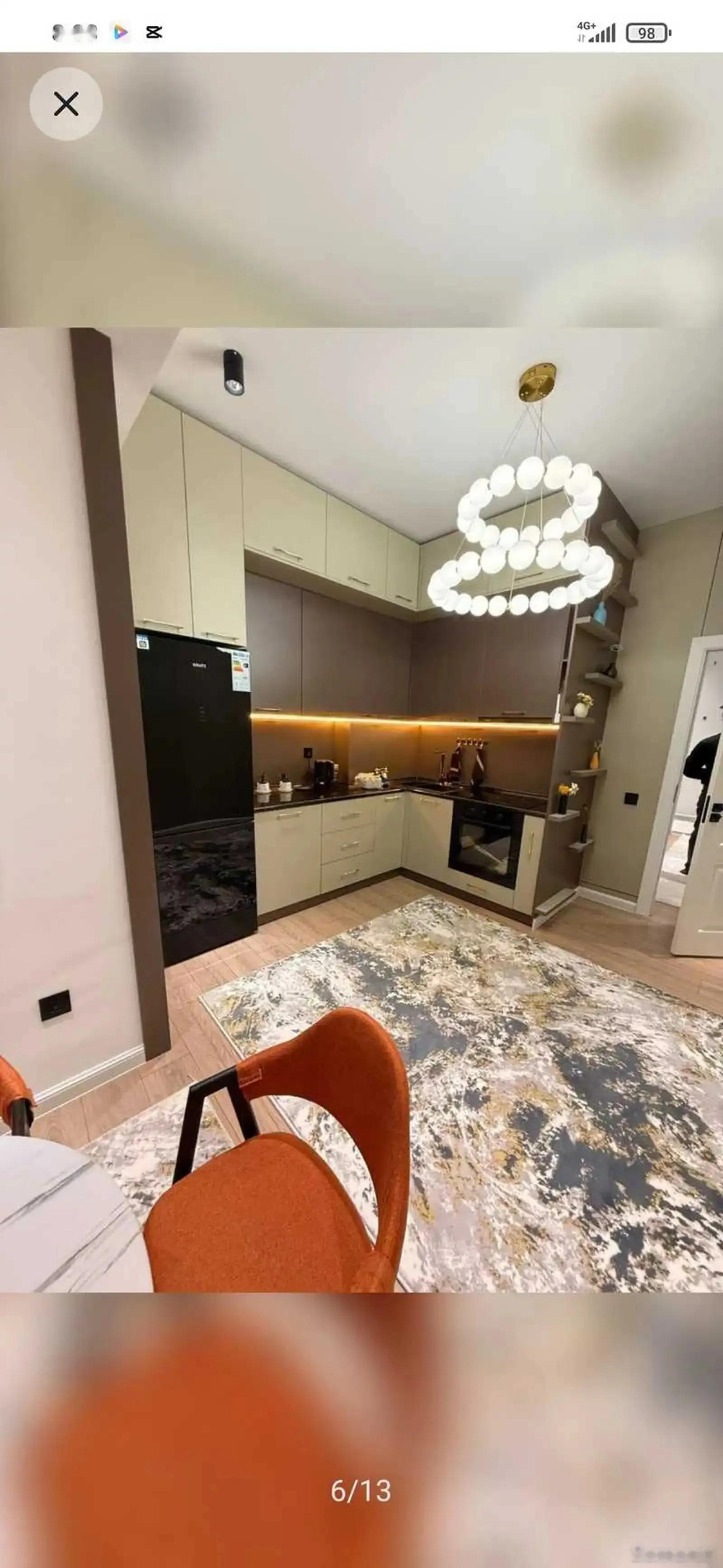2-комн. квартира, 6 этаж, 90м², Голубой экран