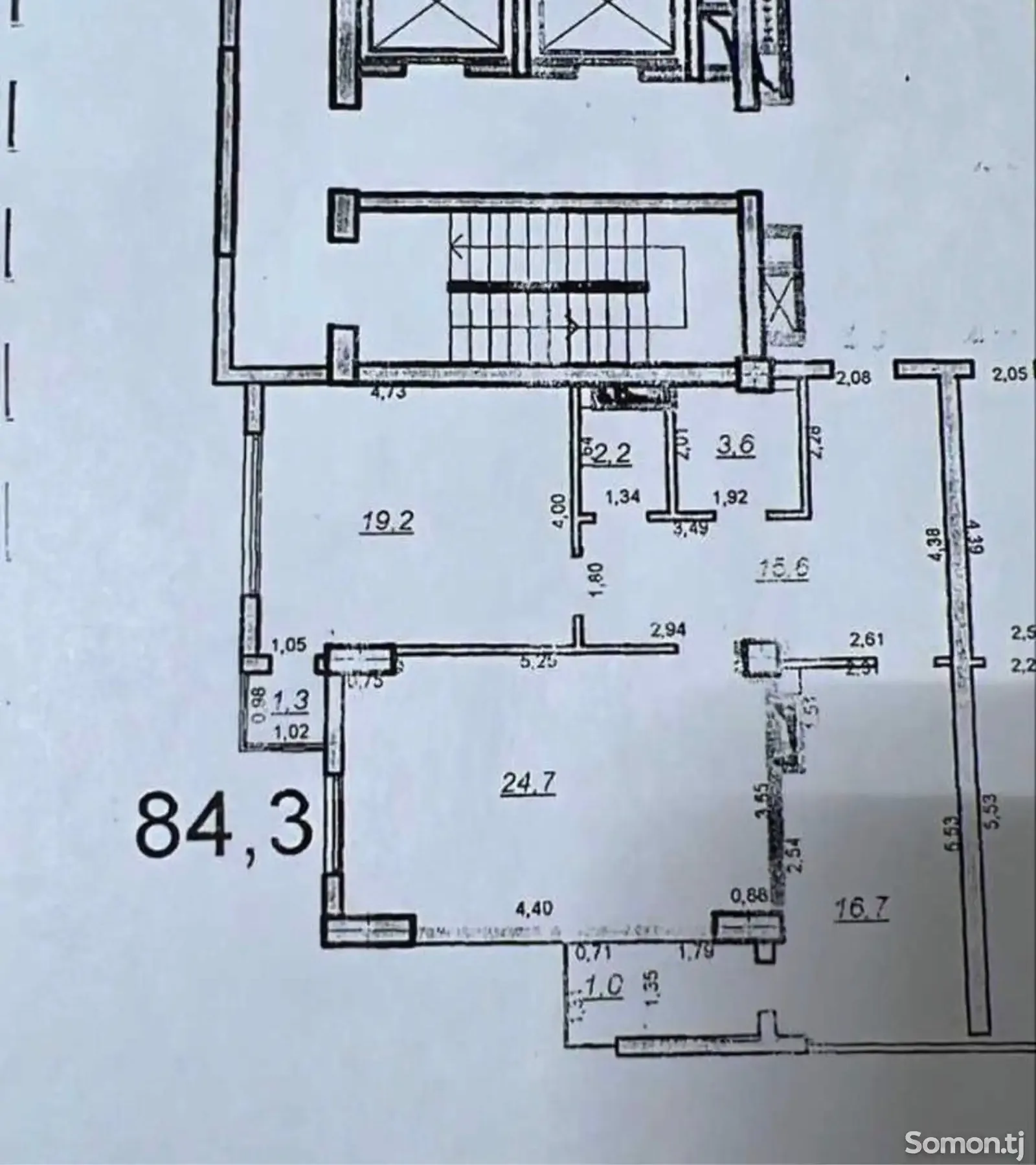 2-комн. квартира, 7 этаж, 84 м², ОВИР, Ашан