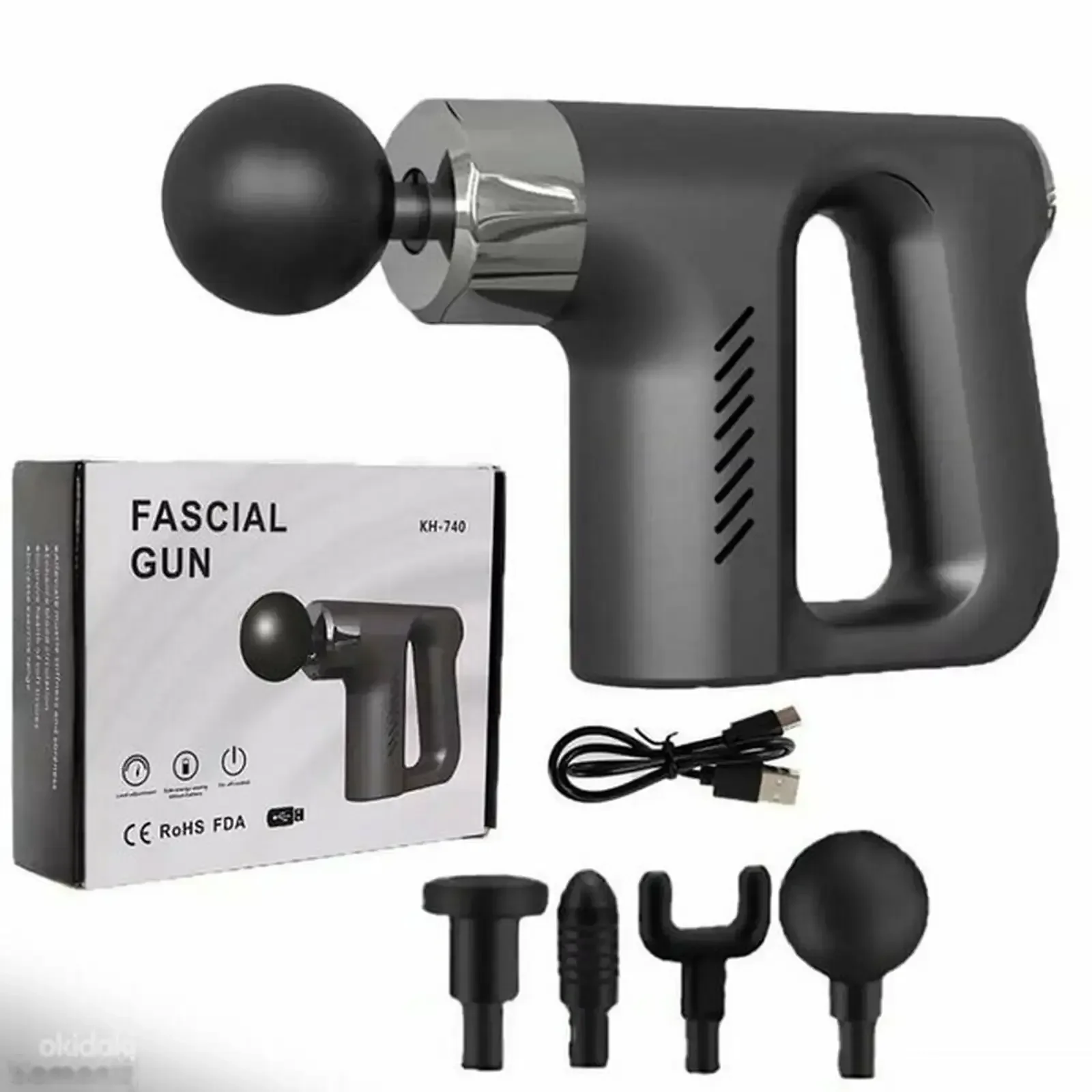 Ударный массажер Fascial gun KH-