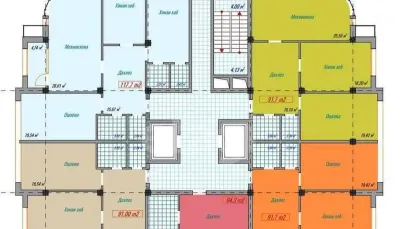 3-комн. квартира, 13 этаж, 91 м², Исмоили Сомони