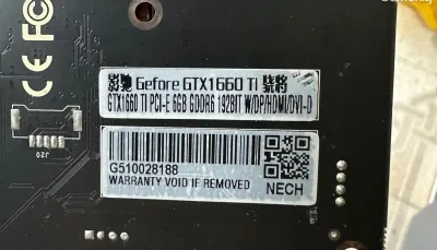 Видеокарта GeForce GTX 1660 Ti 6G GALAX