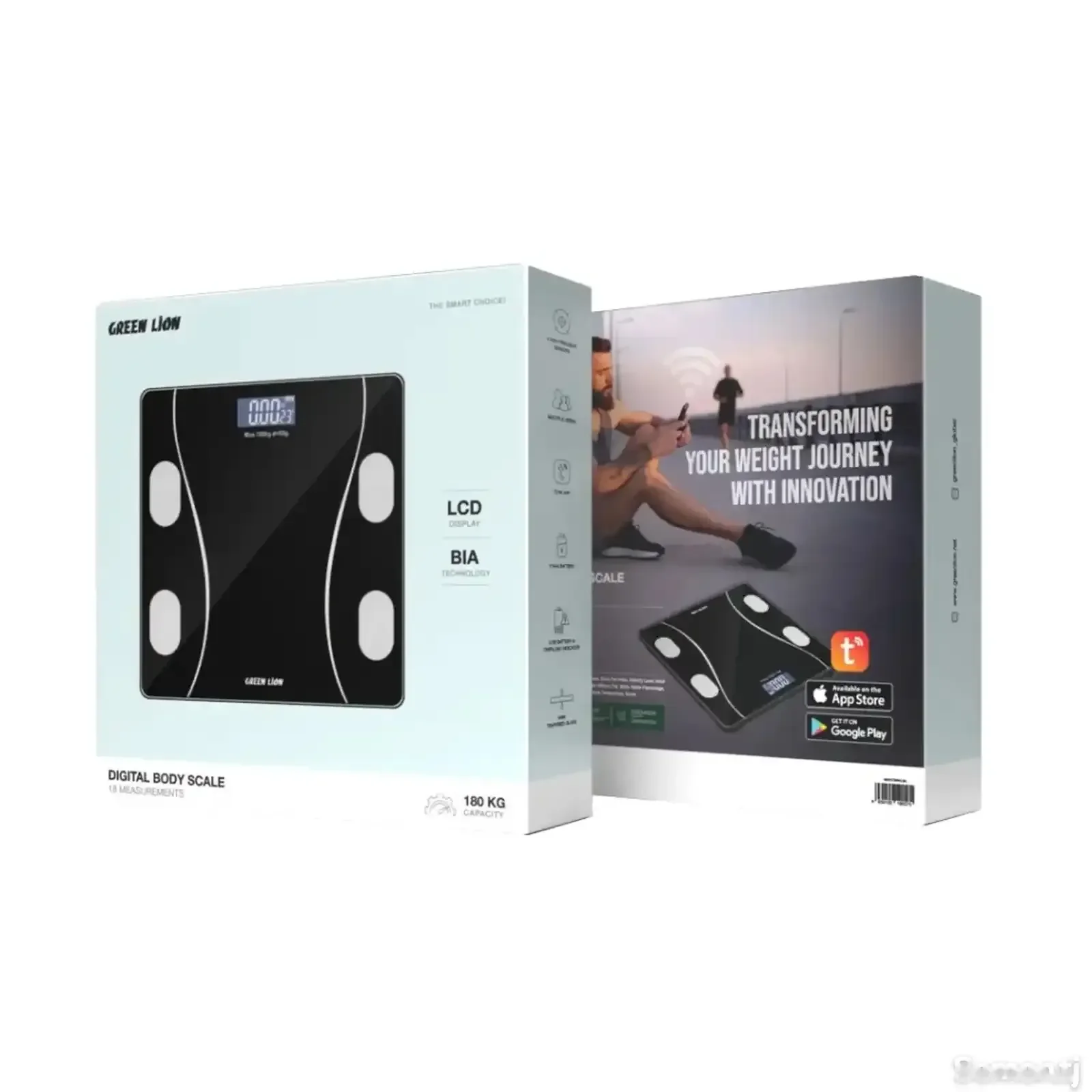 Цифровые весы Green Lion Digital Body Scale GL-BWS01 черный